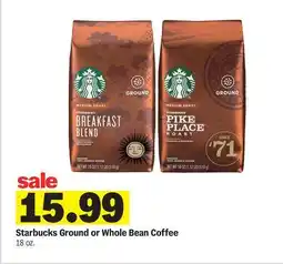 Meijer Starbucks Ground or Whole Bean Coffee offer