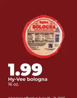 Hy-Vee Hy-Vee bologna offer