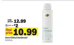 Meijer Dove Clinical Deodorant offer