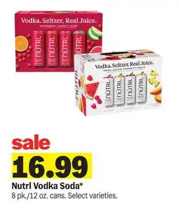 Meijer Nutrl Vodka Soda offer