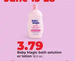 Hy-Vee Baby Magic bath solution or lotion offer
