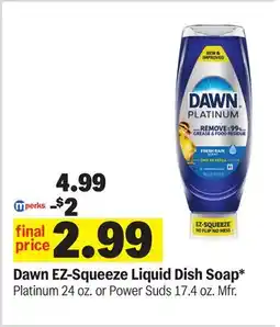 Meijer Dawn EZ-Squeeze Liquid Dish Soap offer