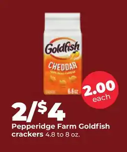 Hy-Vee Pepperidge Farm Goldfish crackers offer
