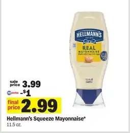 Meijer Hellmann's Squeeze Mayonnaise offer