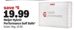 Meijer Meijer Hybrid Performance Golf Balls offer
