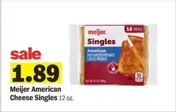 Meijer Meijer American Cheese Singles offer