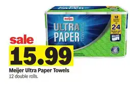 Meijer Meijer Ultra Paper Towels offer