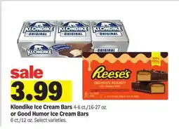 Meijer Klondike Ice Cream Bars 4-6 ct./16-27 oz. or Good Humor Ice Cream Bars 6 ct./12 oz offer