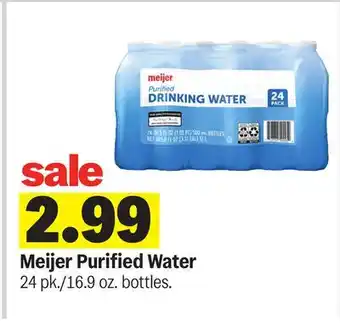 Meijer Meijer Purified Water offer