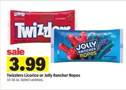 Meijer Twizzlers Licorice or Jolly Rancher Ropes offer