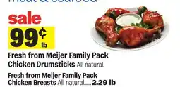 Meijer Fresh from Meijer Family Pack Chicken Drumsticks offer