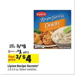 Meijer Lipton Recipe Secrets offer