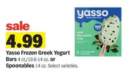 Meijer Yasso Frozen Greek Yogurt Bars offer
