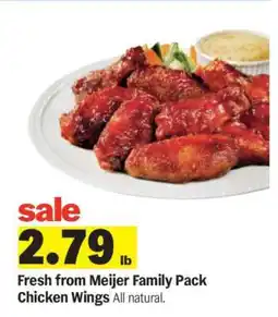 Meijer Fresh from Meijer Family Pack Chicken Wings offer