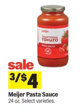 Meijer Meijer Pasta Sauce offer