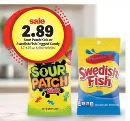 Meijer Sour Patch Kids or Swedish Fish Pegged Candy offer