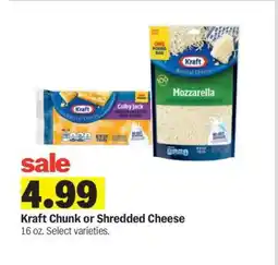 Meijer Kraft Chunk or Shredded Cheese offer