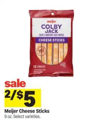 Meijer Meijer Cheese Sticks offer