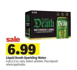 Meijer Liquid Death Sparkling Water offer