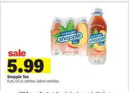 Meijer Snapple Tea offer