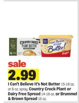 Meijer I Can't Believe It's Not Butter! offer