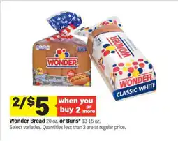 Meijer Wonder Bread or Buns offer