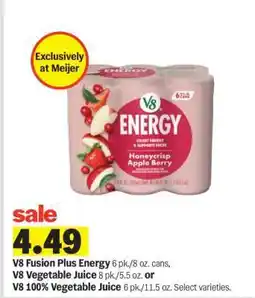 Meijer V8 Fusion Plus Energy offer