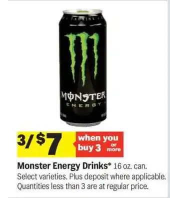 Meijer Monster Energy Drinks offer