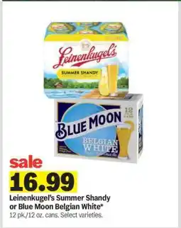 Meijer Leinenkugel's Summer Shandy or Blue Moon Belgian White offer
