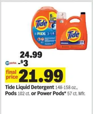 Meijer Tide Liquid Detergent offer
