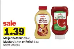 Meijer Meijer Ketchup, Mustard or Relish offer