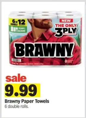 Meijer Brawny Paper Towels offer