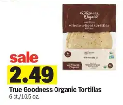 Meijer True Goodness Organic Tortillas offer