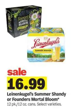 Meijer Leinenkugel’s Summer Shandy or Founders Mortal Bloom offer