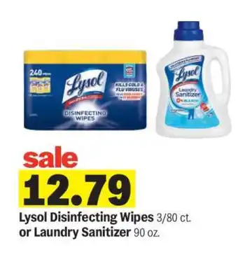 Meijer Lysol Disinfecting Wipes or Laundry Sanitizer offer