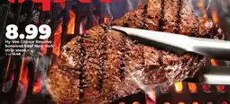 Hy-Vee Hy-Vee Choice Reserve boneless beef New York strip steak offer