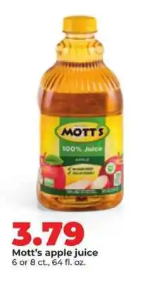 Hy-Vee Mott's Apple Juice offer