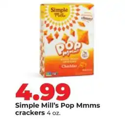 Hy-Vee Simple Mill's Pop Mmms crackers offer