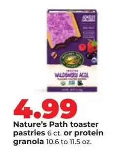 Hy-Vee Nature's Path toaster pastries or protein granola offer