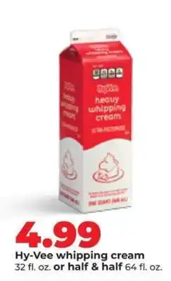 Hy-Vee Hy-Vee whipping cream offer