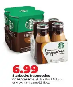 Hy-Vee Starbucks Frappuccino or Espresso offer