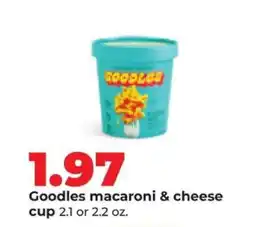 Hy-Vee Goodles macaroni & cheese cup offer