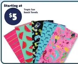 Family Dollar Tropic Sun Beach Towels offer