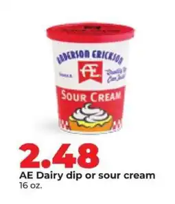 Hy-Vee AE Dairy dip or sour cream offer