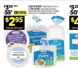 Dollar General Smart & Simple Paper Plates 9 in./75 ct offer
