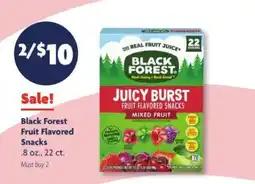 Family Dollar Black Forest Fruit Flavored Snacks offer