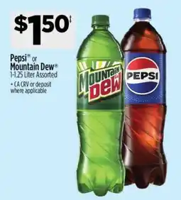 Dollar General Pepsi or Mountain Dew offer