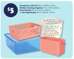 Family Dollar Storage and Organizer Baskets offer
