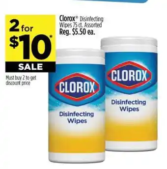 Dollar General Clorox Disinfecting Wipes offer