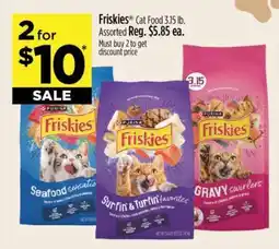 Dollar General Friskies Cat Food 3.15 lb offer